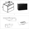 Waschtisch mit Unterschrank 80cm Alast Badmöbel Set Produktbild-Vorschau 5