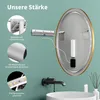 HOKO Design Badspiegel rund 60 cm Riga mit Metall Rahmen Produktbild-Vorschau 6