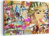 Bild auf Leinwand - Leinwandbild - Graffiti modern - Produktbild-Vorschau 1