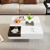 okwish Couchtisch 72*72*30cm, Hochglanz-Wohnzimmertisch, Produktbild-Vorschau 2
