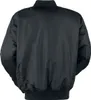 The back view of a black bomber jacket. Náhľad obrázku produktu