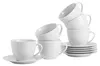 Argon Ta 48-teiliges weißes Cappuccinotassen- und Produktbild-Vorschau 1