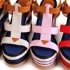 topschuhe24 2108 Keilabsatz Sandaletten Riemchen Sandalen, Produktbild-Vorschau 4