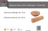 F2 Set Balance Board Halbkugel 30x10cm + Korkrolle 33x9,5cm Produktbild-Vorschau 7