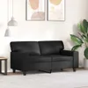 vidaXL 2-Sitzer-Sofa Schwarz 120 cm Kunstleder Produktbild-Vorschau 3