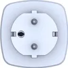 A close-up, front-facing view of a white electrical outlet. Voir les images du produit