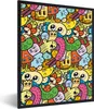 MuchoWow® Gerahmtes Poster Kinder - Muster - Regenbogen - Produktbild-Vorschau 1