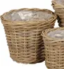 Pflanzkorb BASKET grau braun D23cm Rattankorb Kooboo Produktbild-Vorschau 1