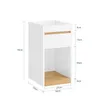 SoBuy FBT137-W Nachttisch Boxspringbett Sofatisch Produktbild-Vorschau 3