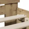 Rám postele vidaXL s čelem, Imitace "Artisan Oak", Náhled obrázku produktu 7