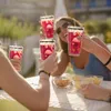 Lot de 4 verres Relaxdays, motif flamant rose, avec Voir les images du produit 3