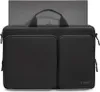 A black laptop bag with a laptop partially visible at the top. Produktbild-Vorschau