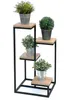 DanDiBo Blumentreppe Metall Schwarz Holz 75 cm Produktbild-Vorschau 5