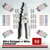 Set da 50 connettori per cavi elettrici con pinza spelafili Anteprima dell’immagine prodotto 7