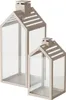 Laterne - 14 x 35 cm - Beige - Metall - Glas - Produktbild-Vorschau 4