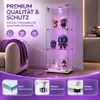 Vitrine INONEFT en verre avec 3 niveaux, armoire vitrine Voir les images du produit 2