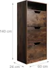 Armadietto porta scarpe Relaxdays con ripiano, L x P x A: Anteprima dell’immagine prodotto 4