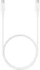 A white USB-C cable is coiled in the center of a white background, with the connectors at the top. Anteprima dell’immagine prodotto