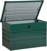BELIANI Gartentruhe Dunkelgrün Metall 300 L 100 x 62 cm Produktbild-Vorschau 1