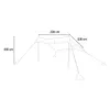 Tenda da spiaggia portatile 2,3 x 2,3 m antivento, Anteprima dell’immagine prodotto 9