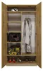 Topeshop SD-90 ART KPL, Eiche, Garderobe, 7 Regale, 2 Produktbild-Vorschau 11