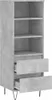 Highboard Betongrau 40x36x110 cm Holzwerkstoff Produktbild-Vorschau 6