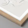 Gerahmtes Poster - Rahmen in heller Eiche - Gesicht Linie Produktbild-Vorschau 2