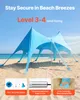 VEVOR Strandzelt mit Sonnenschutz (UPF 50+) 6,1 x 4 x 2,8 Produktbild-Vorschau 4