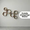 IvoQ Hexagon Wandregale Holz - 3er Set - Kiefer - Produktbild-Vorschau 7