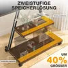 TVON Brauner TV-Ständer Rollbarer TV-Ständer, geeignet für Produktbild-Vorschau 5