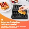 2 Stück Waffeleinsatz,Silikon Waffelform Kompatibel mit Produktbild-Vorschau 3