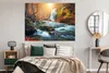 MuchoWow® Poster Wasserfall - Sonne - Herbst 160x120 cm - Produktbild-Vorschau 4