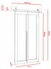 KierMoebel Schiebetür Komplettset QUDIO M1 Weiß 96x205x3,2 Produktbild-Vorschau 7