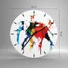 Wanduhr - Rund - Glasuhr - Elefant Tierwelt Fantasie - Produktbild-Vorschau 3