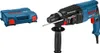 A Bosch rotary hammer drill and its blue carrying case are shown against a white background. Produktbild-Vorschau