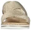 Rieker  Damenschuhe Sandalen Flach Pantolette Gold Freizeit Produktbild-Vorschau 5