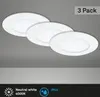 LED Einbauleuchte 3er Set 4000K Ø12cm 8W IP44 Kunststoff Produktbild-Vorschau 2