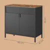SONGMICS Armadio da cucina, ripiano regolabile, 80x40x76 cm Anteprima dell’immagine prodotto 5