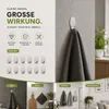 12 Edelstahl Handtuchhaken Klebehaken Wandhaken Bad Küche Produktbild-Vorschau 8