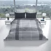 Baumwolle Renforce Bettwäsche Set 155x220 cm Grau Anthrazit Produktbild-Vorschau 2
