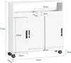 SoBuy Nischenregal Badezimmerschrank Toilettenpapierhalter Produktbild-Vorschau 6