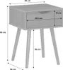 A diagram of a nightstand with dimensions. Produktbild-Vorschau