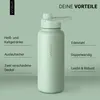 Trinkflasche Edelstahl 1L Thermoflasche Sport Flasche Produktbild-Vorschau 4