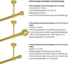 Gardinenstange 1 läufig Vorhangstange 19mm Gold-Matt Produktbild-Vorschau 6