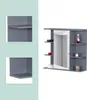 Armoire de toilette Relaxdays, 6 étagères, 2 compartiments Voir les images du produit 5