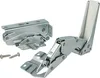 Two metal hinges and two screws are shown against a white background. Produktbild-Vorschau