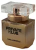 Karl Lagerfeld Private Klub Damenparfum 45 ml, rechteckiger Glasflakon mit schwarzem Markenlogo, strukturierter Metallfassung und transparenter Kappe. Náhled obrázku produktu