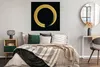 MuchoWow® Poster Kreis aus goldenem Glitter auf schwarzem Produktbild-Vorschau 4