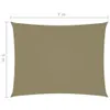 Tenda da sole in tessuto Oxford rettangolare 5x7 m Beige Anteprima dell’immagine prodotto 6