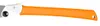 A close-up view of a folding saw with an orange handle. Produktbild-Vorschau
